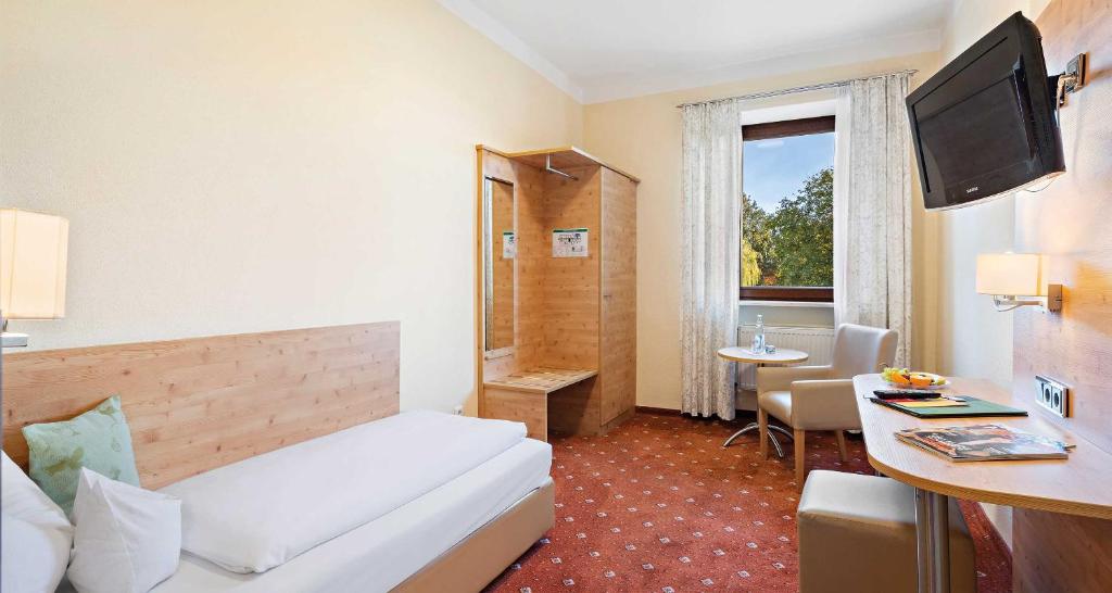 TV a/nebo společenská místnost v ubytování Hotel Liebl