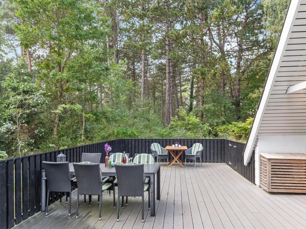 Balkón nebo terasa v ubytování Holiday Home Lillesol - 400m from the sea by Interhome
