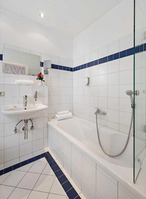 Koupelna v ubytování Hotel Liebl