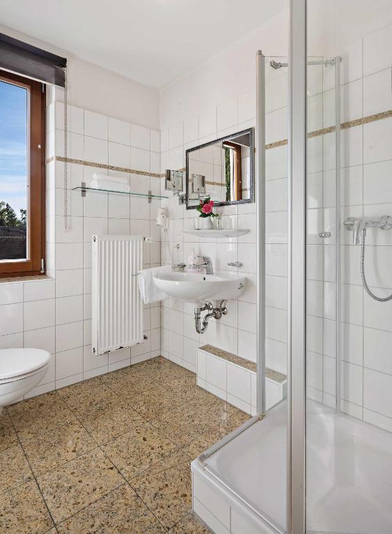 Koupelna v ubytování Hotel Liebl