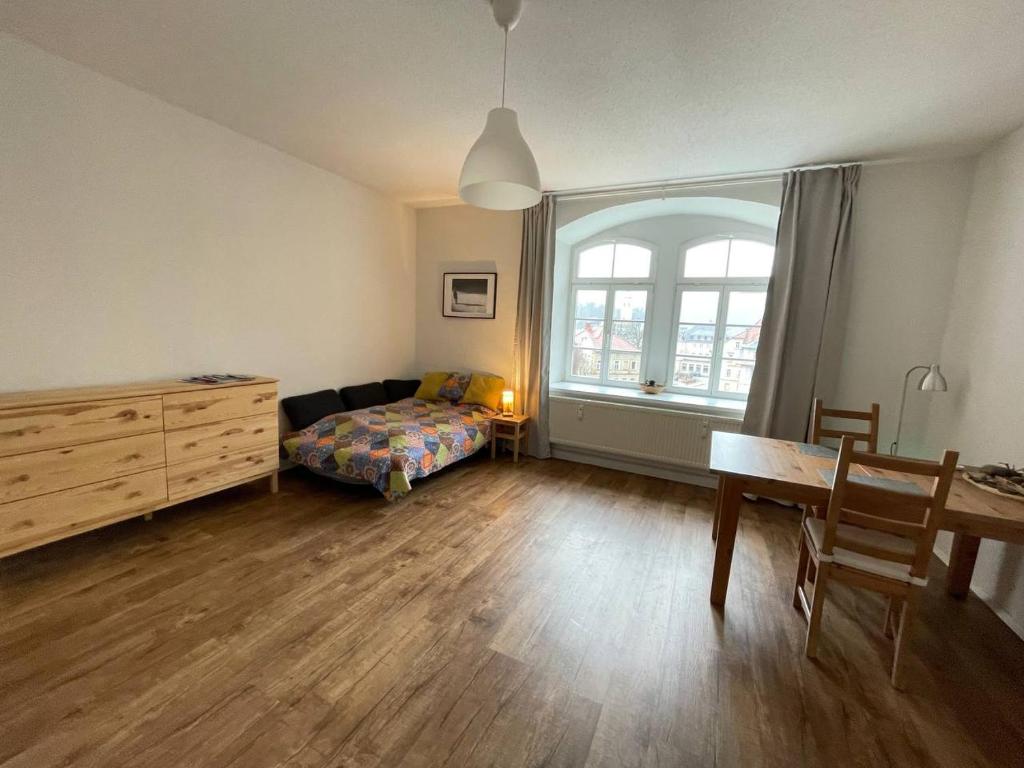Posezení v ubytování Bergblick Apartment Sächsische Schweiz