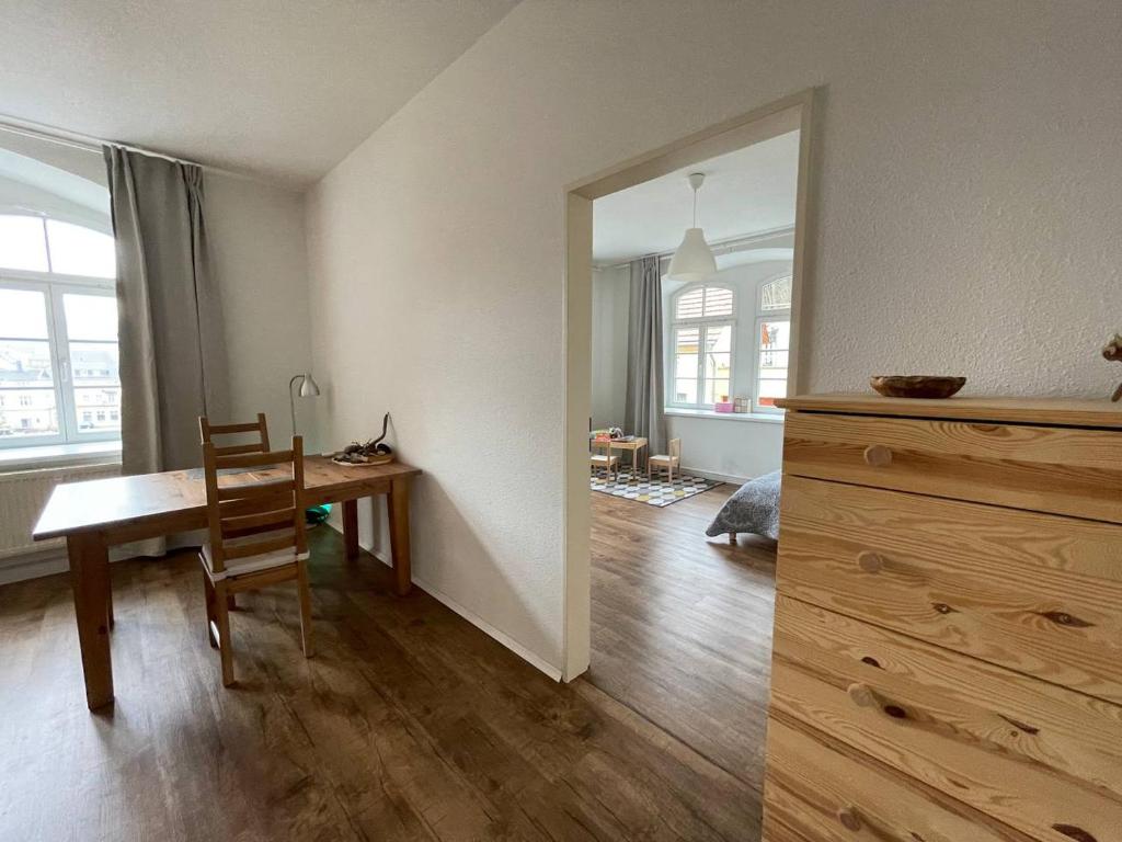 Posezení v ubytování Bergblick Apartment Sächsische Schweiz