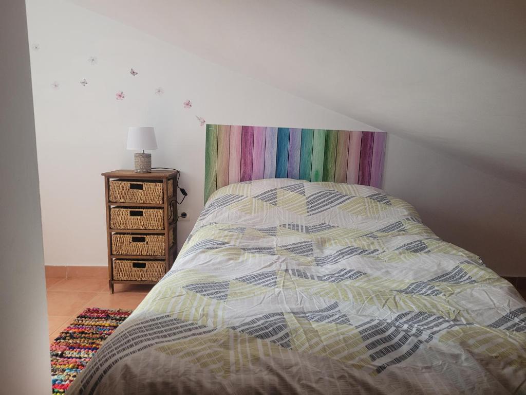 Postel nebo postele na pokoji v ubytování Apartamento la alberca 3