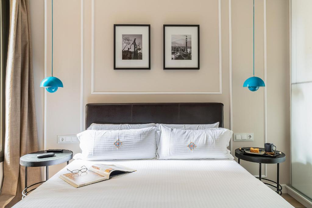 Postel nebo postele na pokoji v ubytování Rental Apartment Barcelona