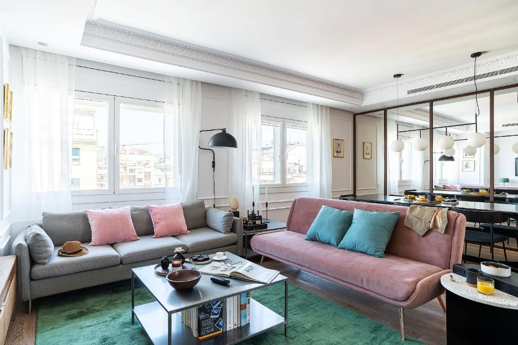 Posezení v ubytování Rental Apartment Barcelona