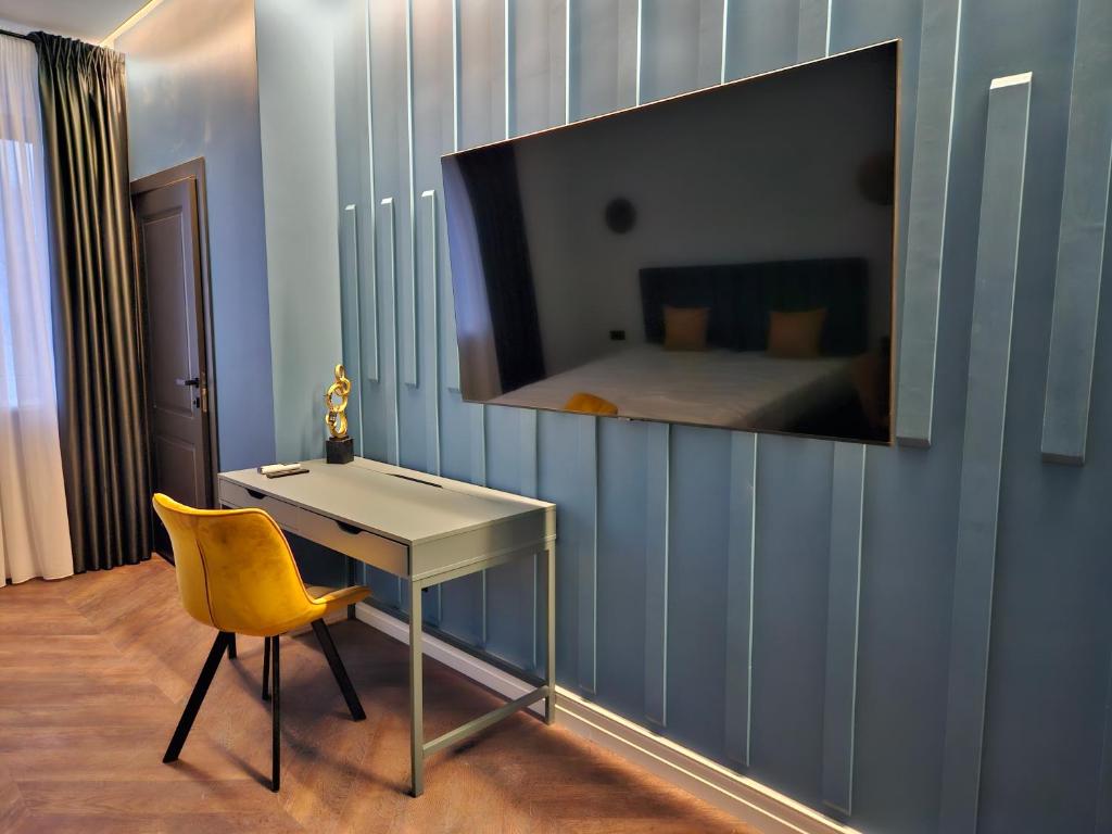 TV a/nebo společenská místnost v ubytování Comfort Hostel Klaipeda