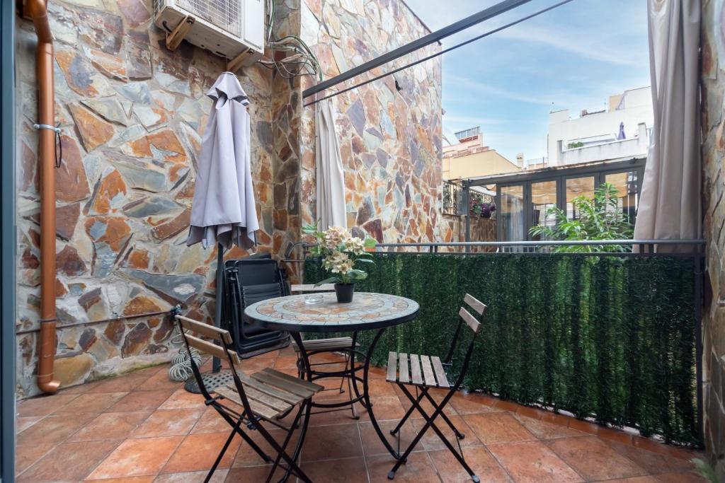 Balkón alebo terasa v ubytovaní Hostal House