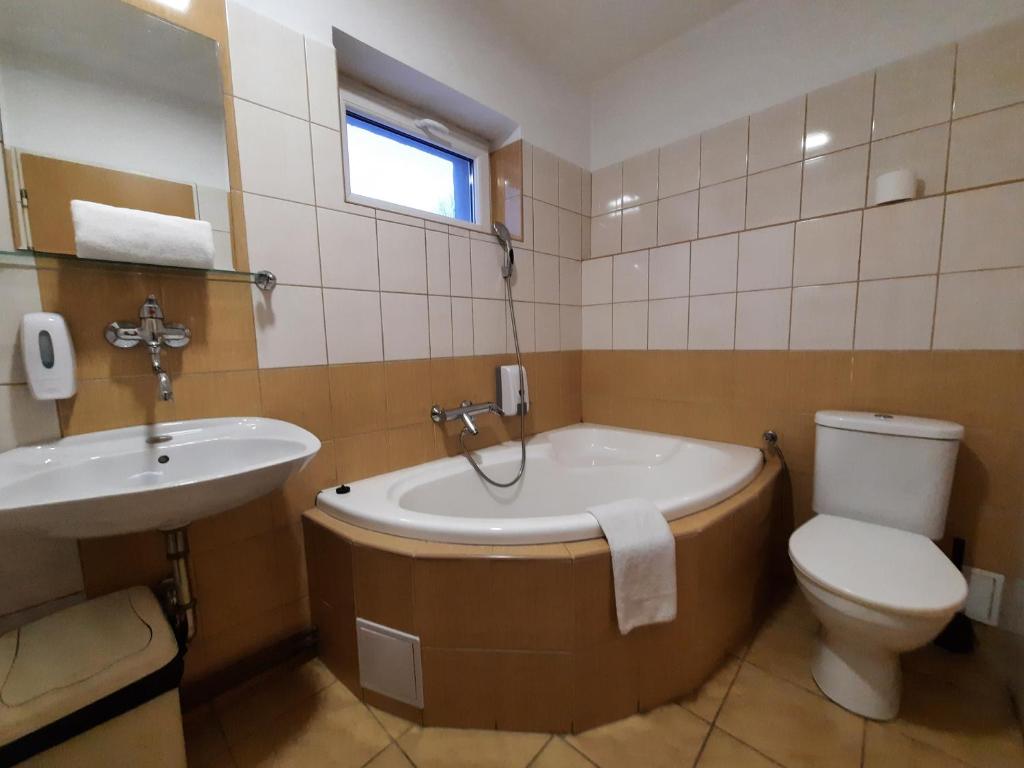 Łazienka w obiekcie Hotel Boršičanka