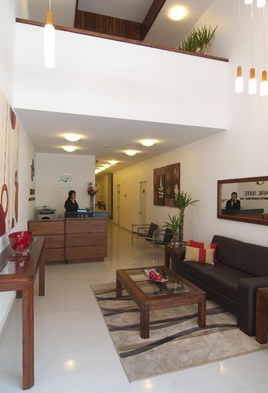 Posezení v ubytování Park Plaza Apart Hotel