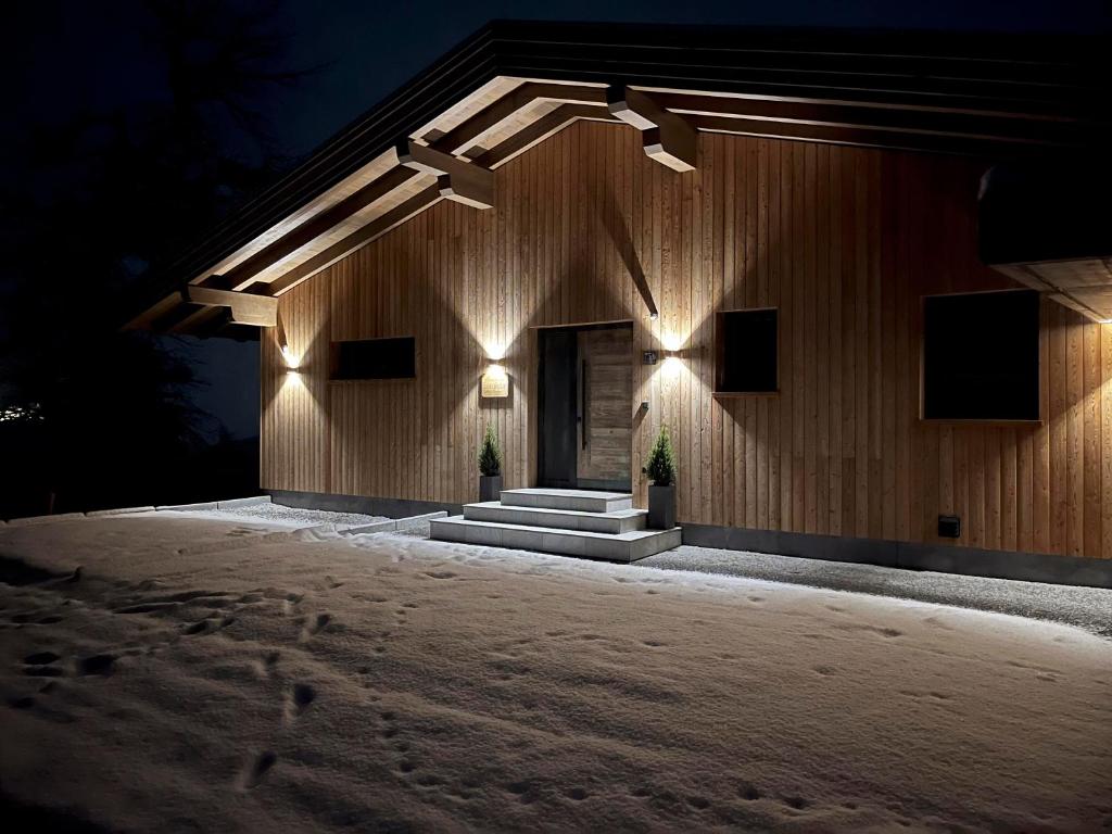 Ferienwohnung Bergliebe during the winter