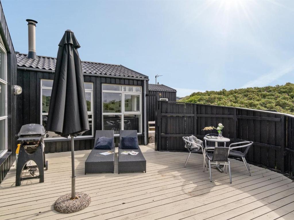 Balkón nebo terasa v ubytování Holiday Home Fehmke - 100m from the sea by Interhome