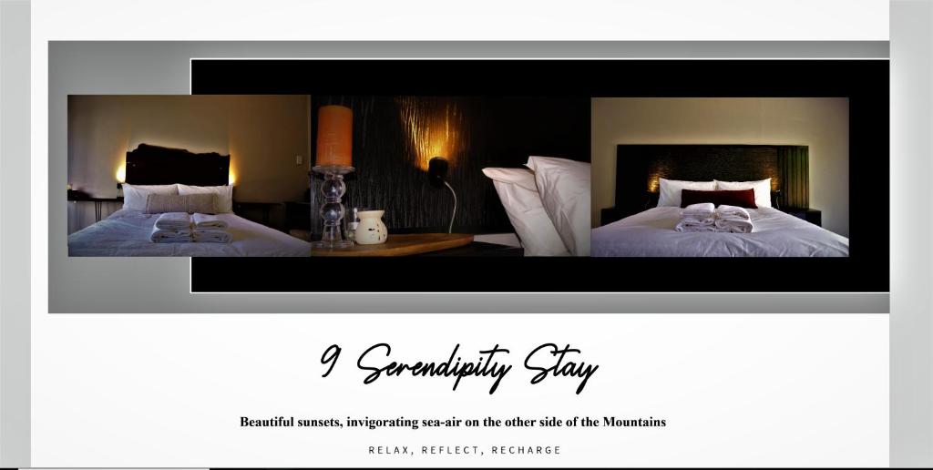 una foto de una habitación de hotel con 2 camas en 9 Serendipity Stay, en George