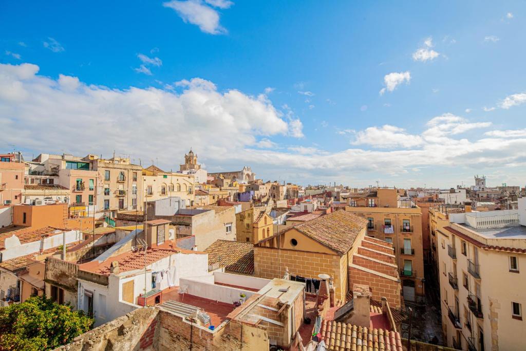 Výhľad na mesto Tarragona alebo výhľad na mesto priamo z apartmánu