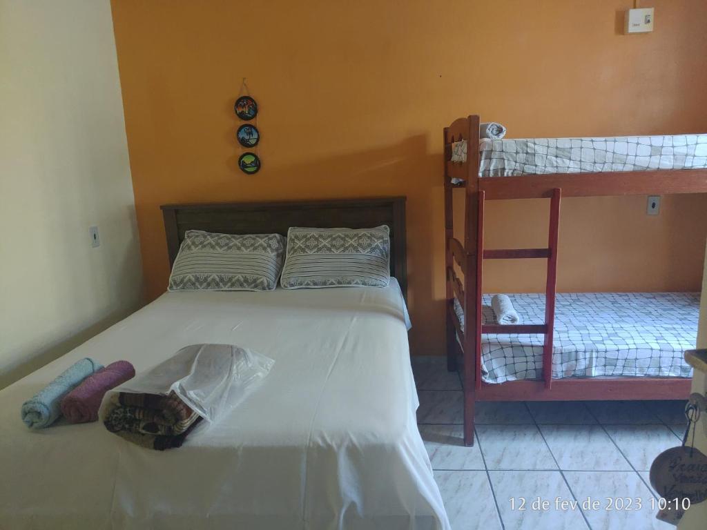 Postel nebo postele na pokoji v ubytování Hostel Unamar