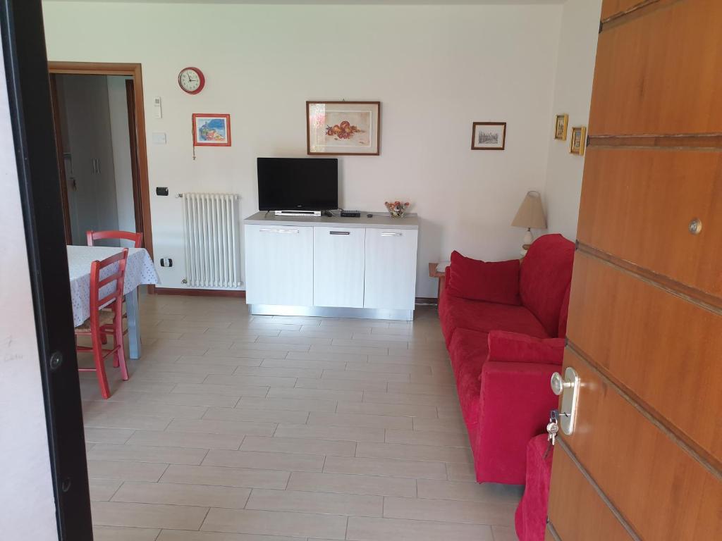 TV a/nebo společenská místnost v ubytování CASA VACANZE DA RIKI