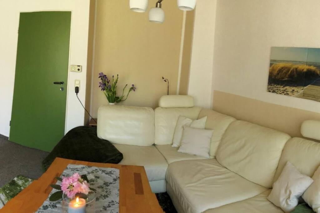 Posezení v ubytování Urlaubsfeeling am Wattnmeer- Ferienhaus Strandmuschel