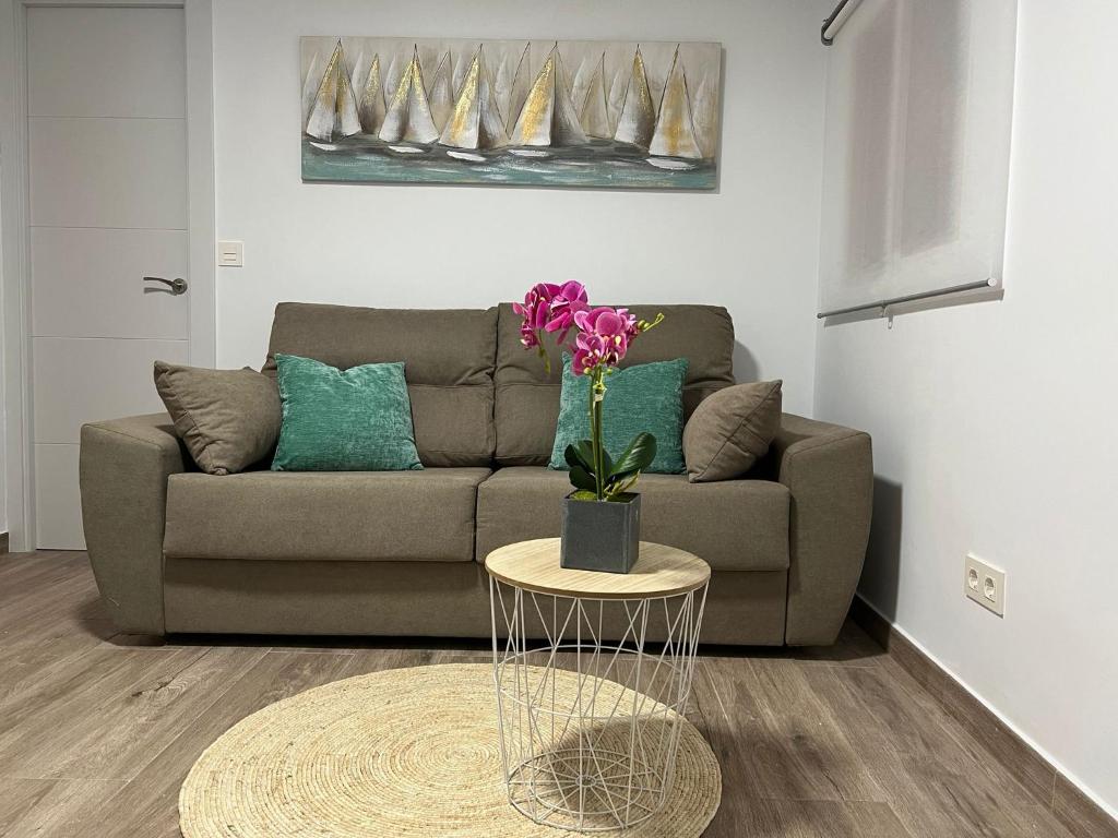 Posezení v ubytování Acogedor Apartamento cerca de la playa