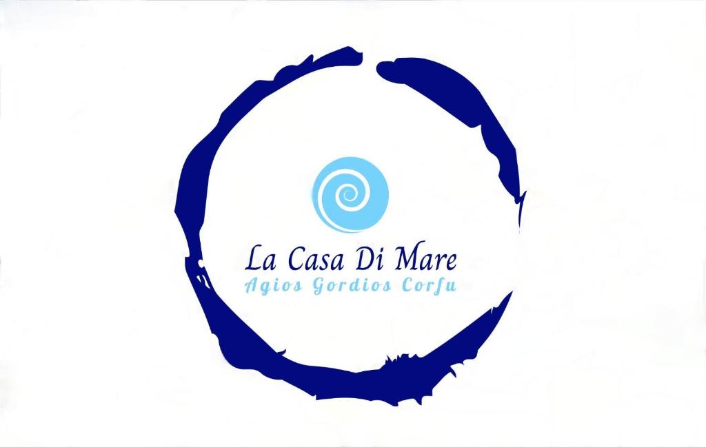 a logo for a cafe in the czech republic at La casa di mare in Agios Gordios