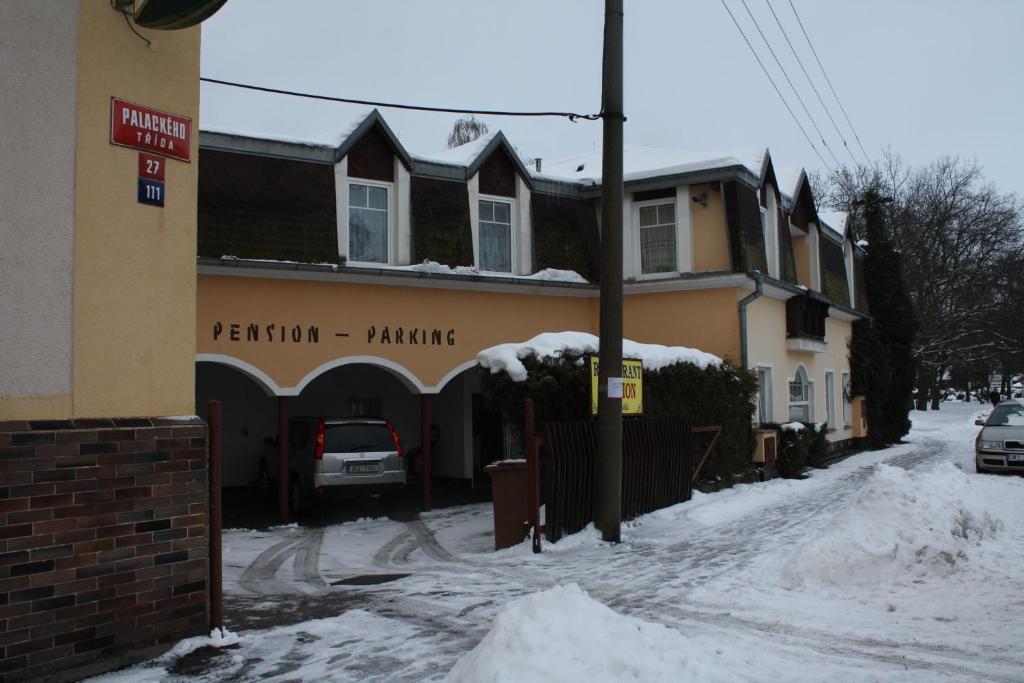 Penzion U Antonickova Pramene v zimě