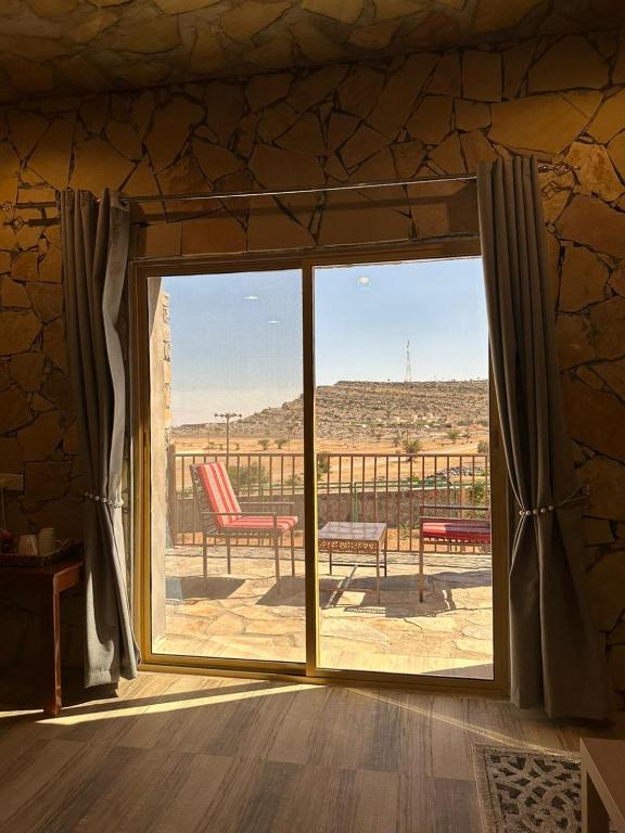Balkón nebo terasa v ubytování jabal shams view stay نزل إطلالة جبل شمس