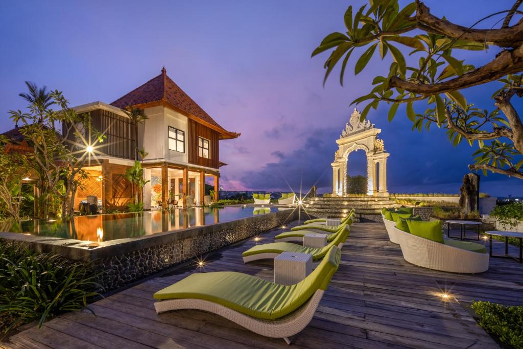 O edifício em que a villa se localiza