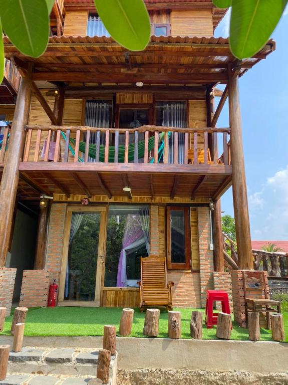 Balkón nebo terasa v ubytování Green Bamboo Lodge Resort