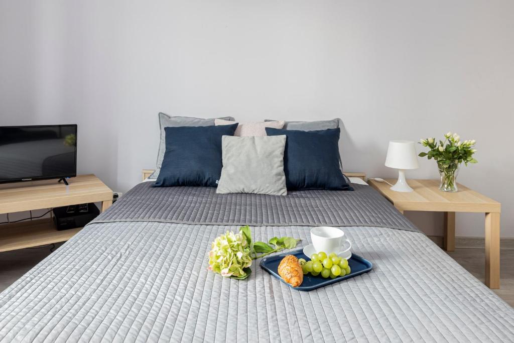 Posteľ alebo postele v izbe v ubytovaní Artus apartments
