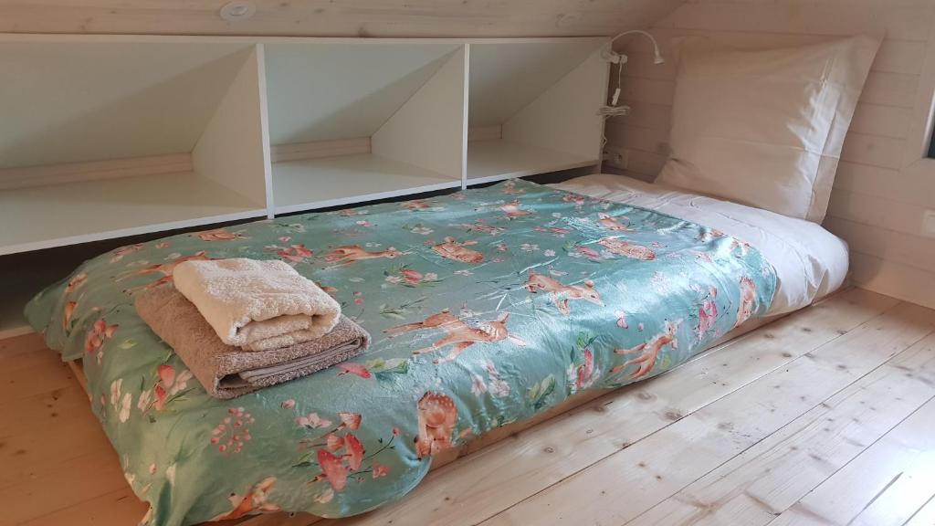Postel nebo postele na pokoji v ubytování Le Domaine Des Anges, écolodge