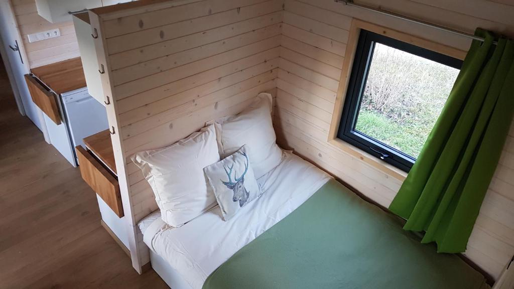 Postel nebo postele na pokoji v ubytování Le Domaine Des Anges, écolodge