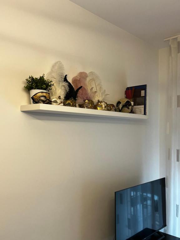 TV a/nebo společenská místnost v ubytování Casa Bastia