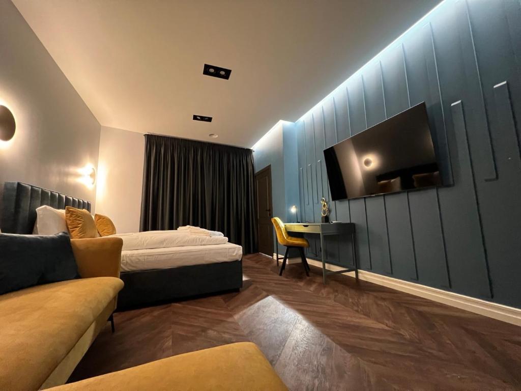 TV a/nebo společenská místnost v ubytování Comfort Hostel Klaipeda