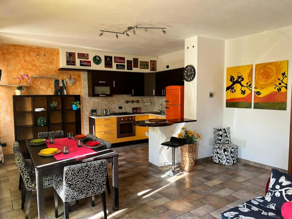 مطبخ أو مطبخ صغير في Appartamento La Casaccia