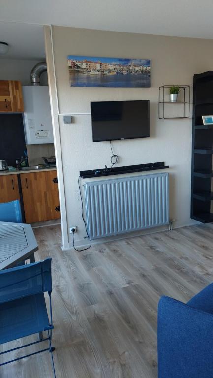 Kuchyň nebo kuchyňský kout v ubytování Studio Haut De Bordagain Ciboure