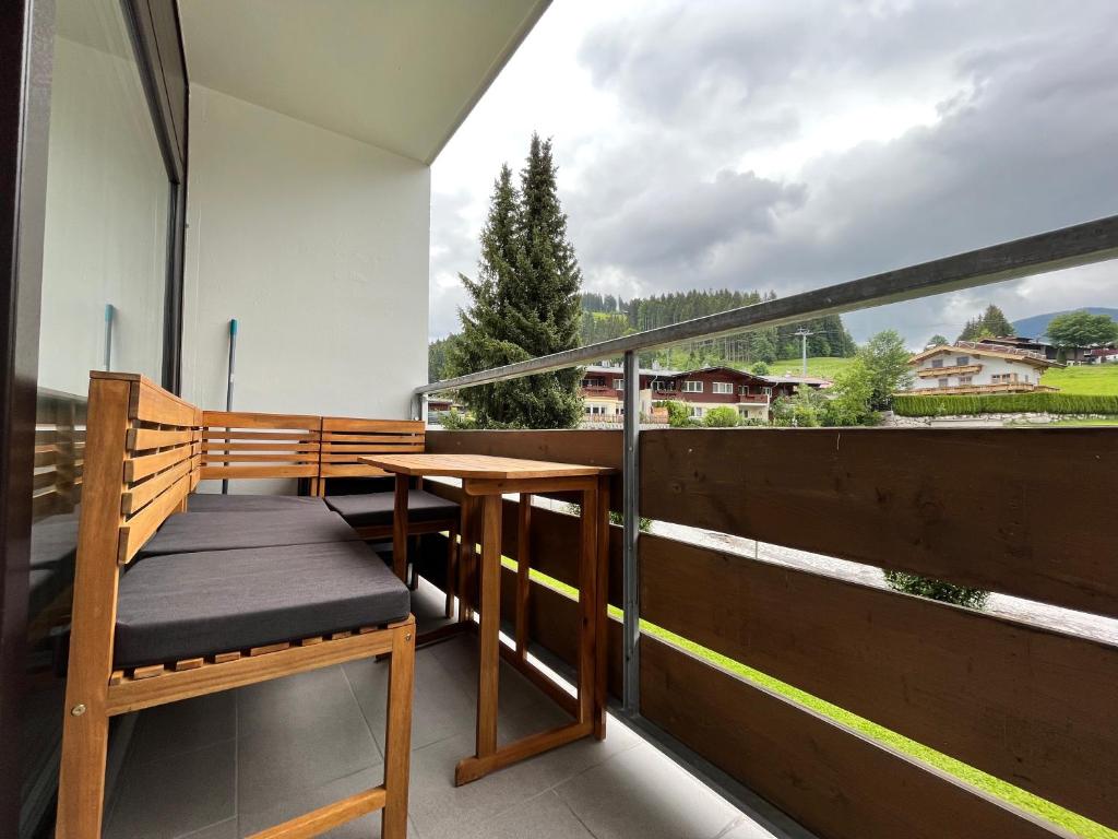 Balkón alebo terasa v ubytovaní Alpen Studio Ellmau I