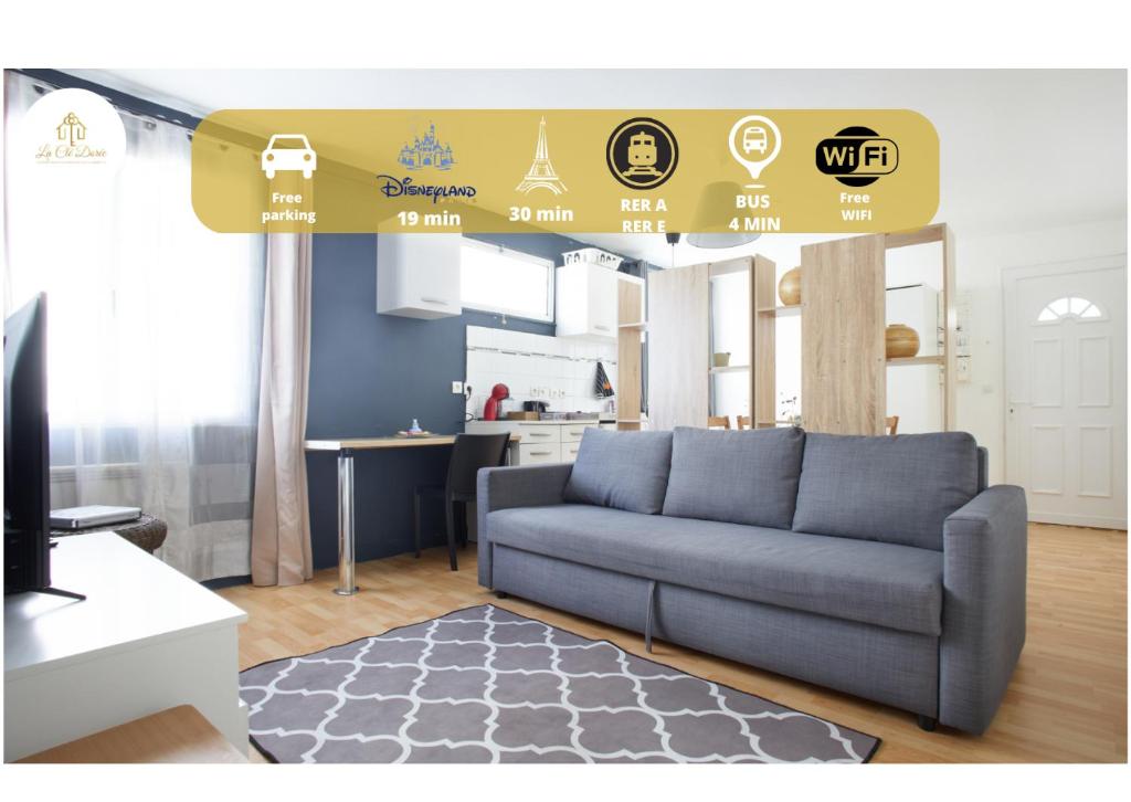Kuchyňa alebo kuchynka v ubytovaní Appartement Sympa entre Paris et Disneyland