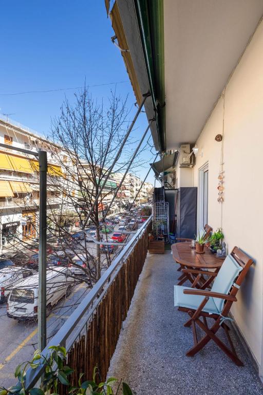 Balkón nebo terasa v ubytování CENTRAL APT IN TOWN