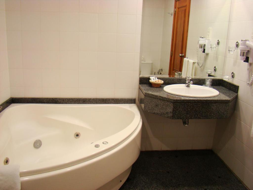 Koupelna v ubytování Seculo Hotel