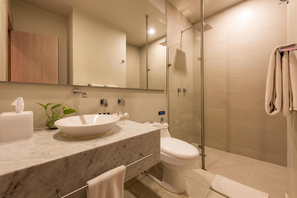 Koupelna v ubytování Madisson Boutique Hotel Cartagena
