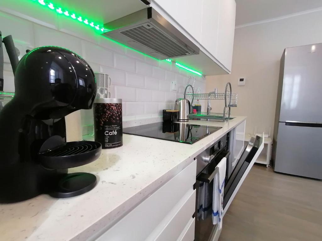 Kuchyň nebo kuchyňský kout v ubytování Miragaia Star Apartments