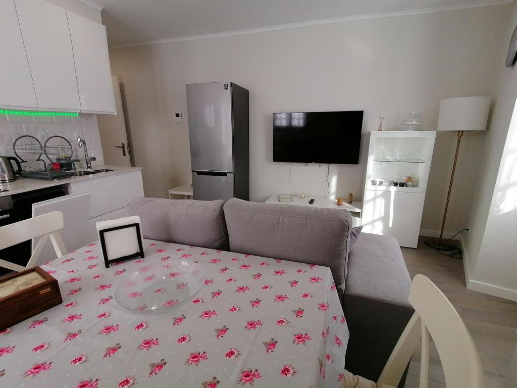 Kuchyň nebo kuchyňský kout v ubytování Miragaia Star Apartments