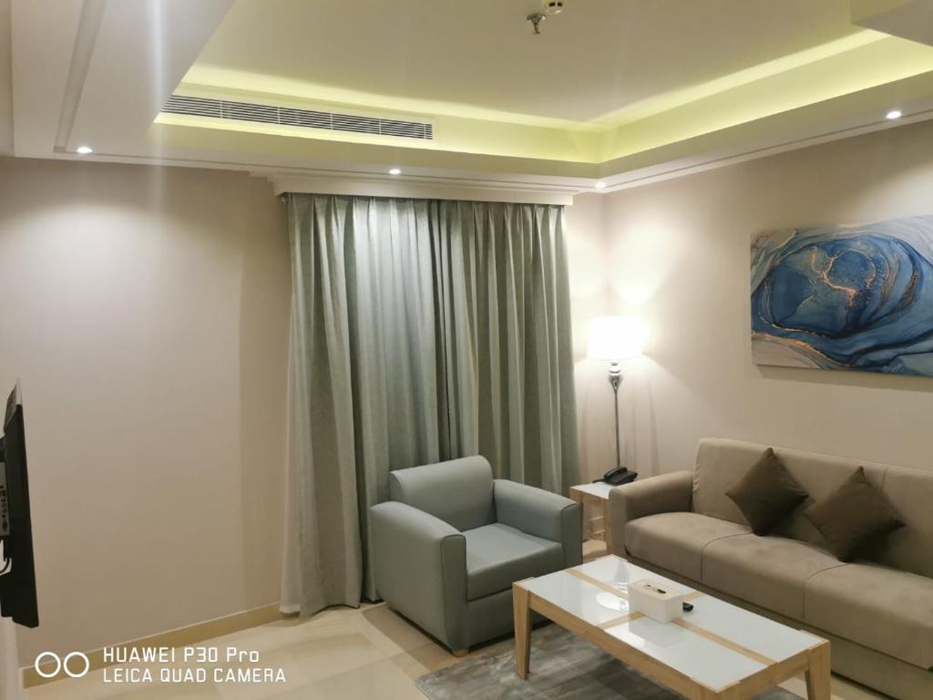 Posezení v ubytování رام جده للشقق المخدومه Ram Jeddah