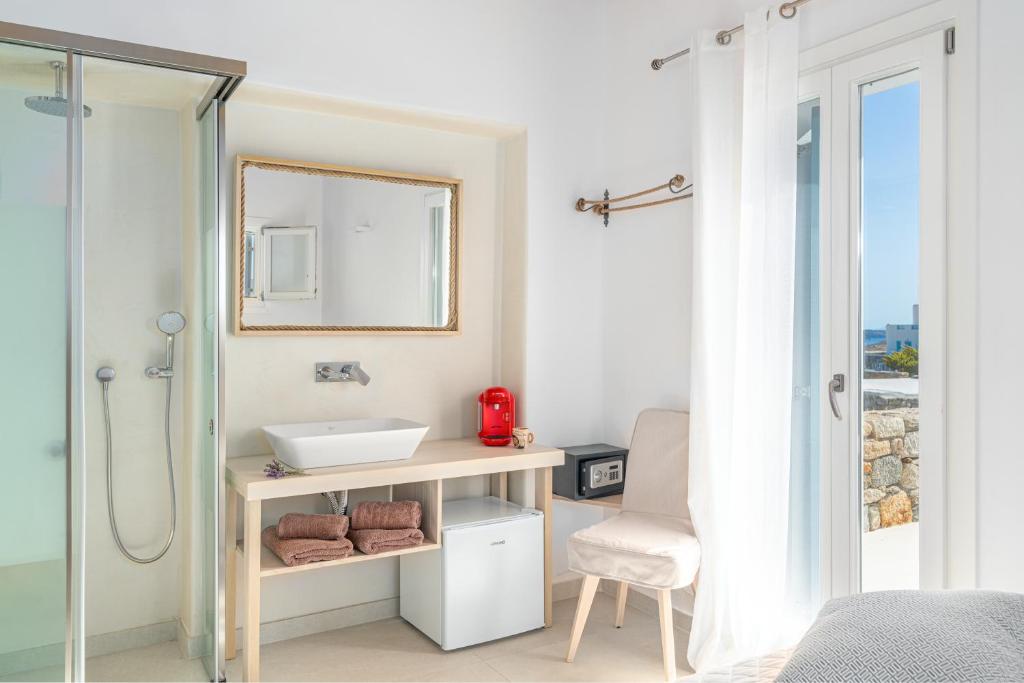 Koupelna v ubytování Le Ciel Suites & Villas