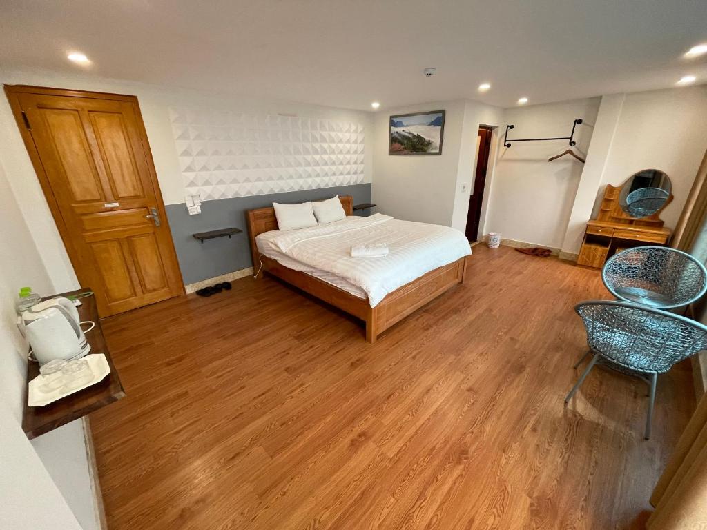 Postel nebo postele na pokoji v ubytování Flaco Hostel Sapa