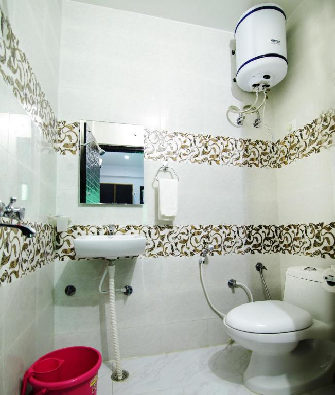 Koupelna v ubytování Hotel Taj Niwas