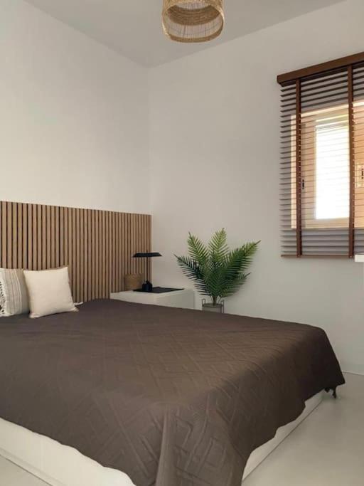 Postel nebo postele na pokoji v ubytování The Palm Apartment Karpathos