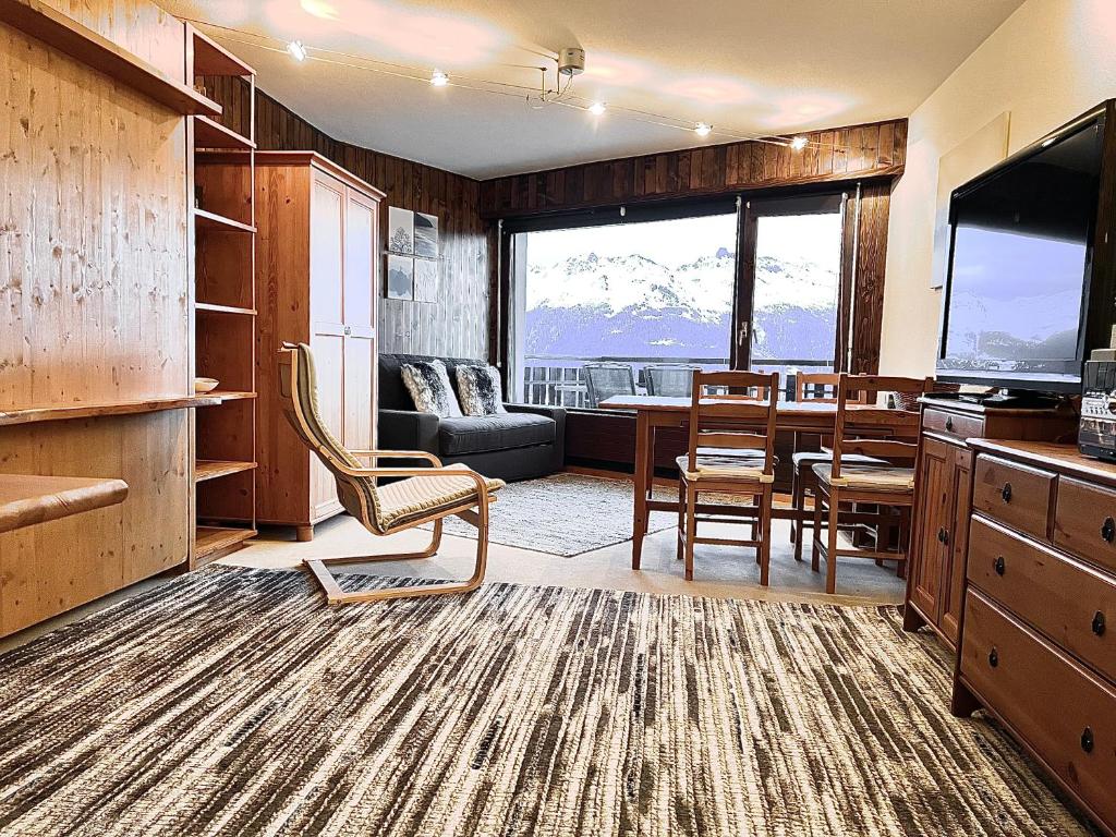 Cosy Studio for 5 near ski lift, Les Gentianes - Studio Con Mountain View