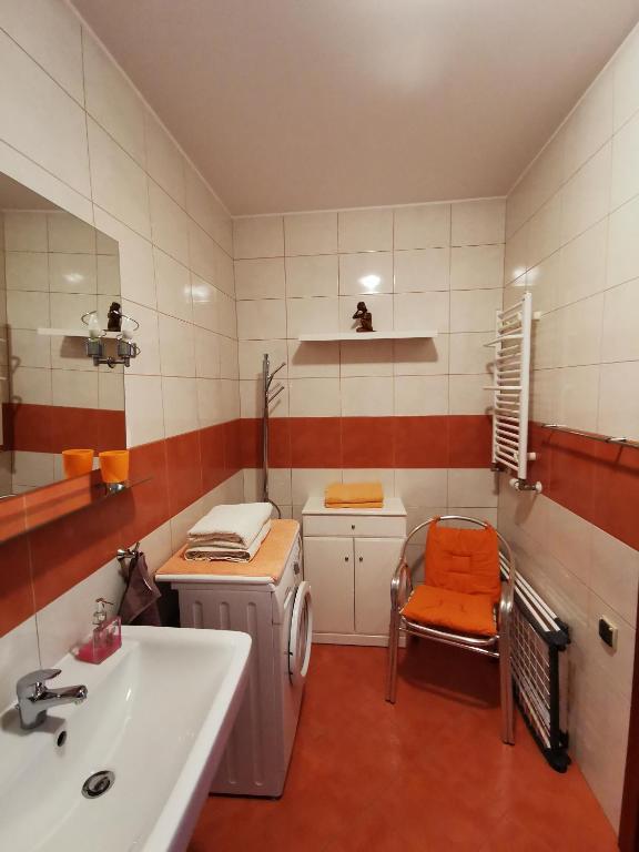 Koupelna v ubytování Apartament nad morzem Diwa
