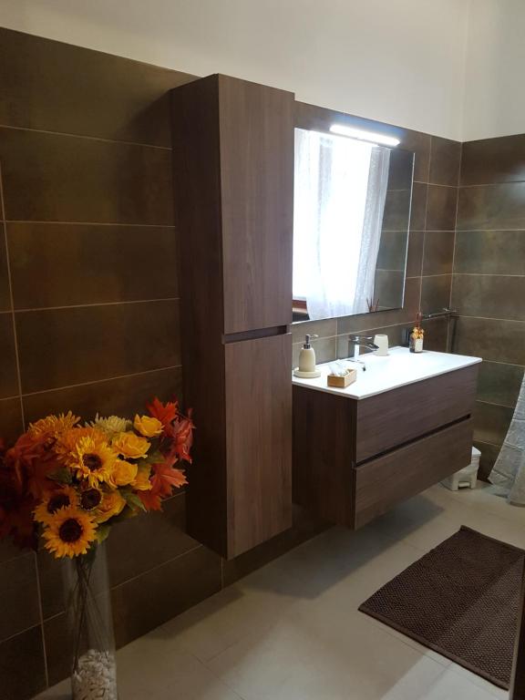 Koupelna v ubytování B&B Villa Mirella