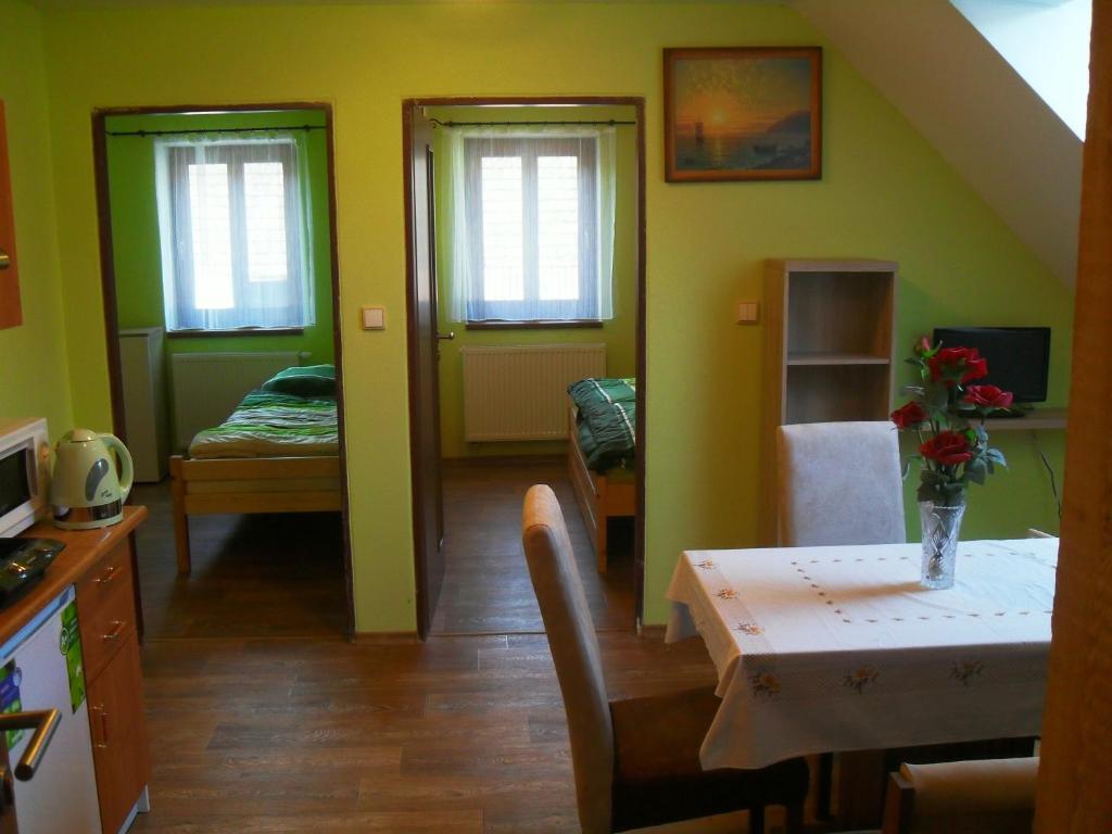 Postel nebo postele na pokoji v ubytování Ubytování Macků