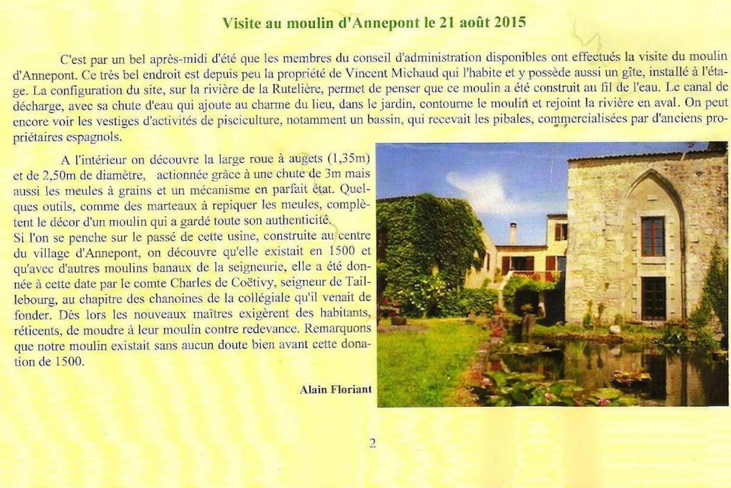 Ogród w obiekcie Chambres en maison d'hôtes Le Moulin d'Annepont